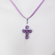 Small Cross - Trina-Mauve Suedine - 1